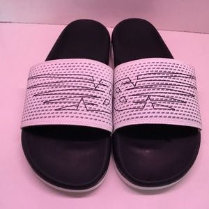 New Balance Sandals/Slippers, Size 12, Black and White